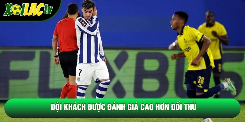 Đội khách được đánh giá cao hơn đối thủ Đội khách được đánh giá cao hơn đối thủ